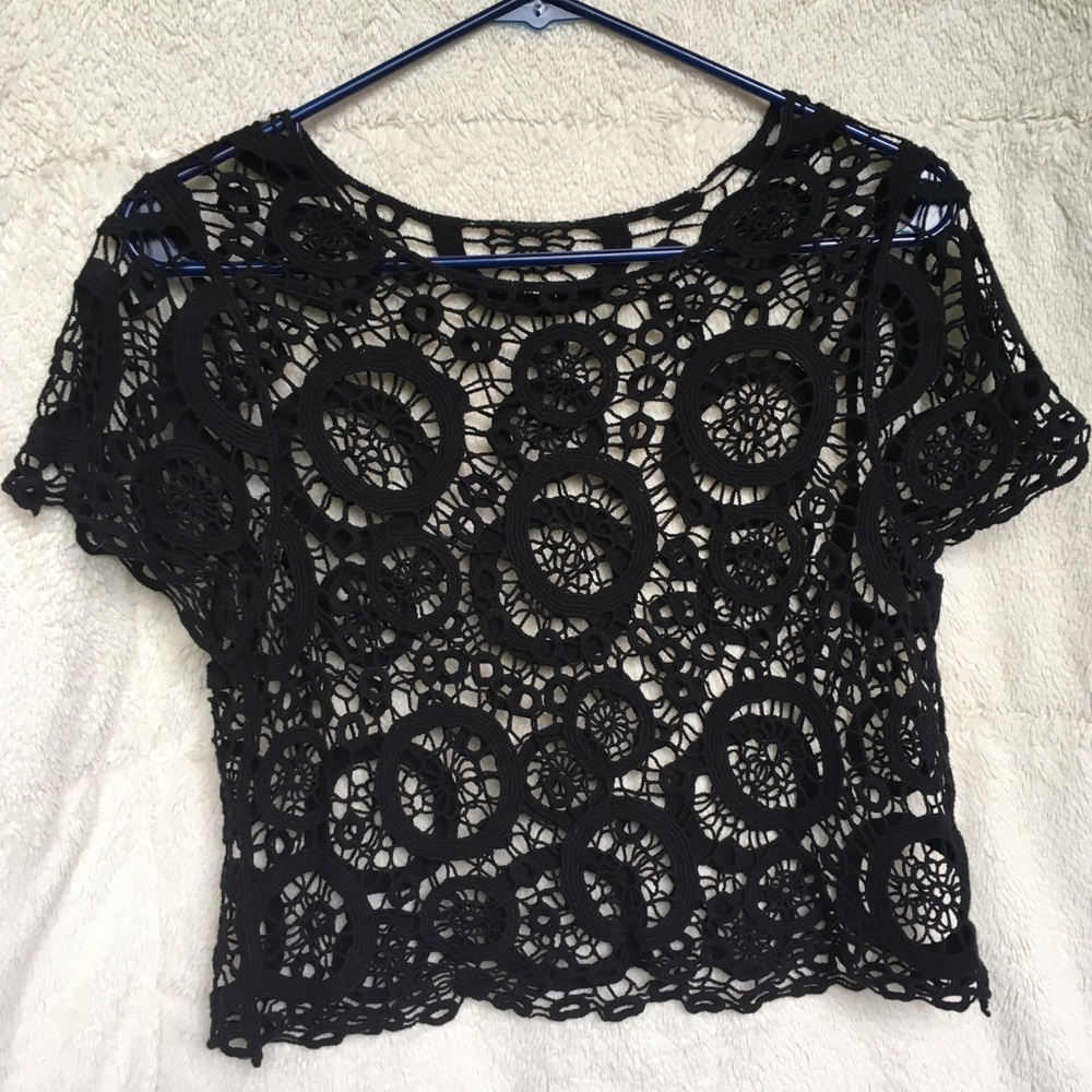 Black Lace Shirt